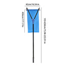 Rastrillo de nieve para techo de 193-650cm, sistema telescópico de eliminación de nieve de 30 grados, rastrillo de techo de barra antideslizante ajustable para quitar nieve