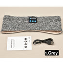 Diadema inalámbrica con Bluetooth para música, banda para el sudor elástica deportiva para correr, diademas para dormir, auriculares con altavoz