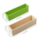 Boowan Nicole Silicone Soap Mold for Soap Making 800g Loaf Mould Silicone Liner with Wooden Box Soap Making Supplies