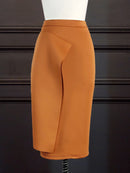 Women Bodycon Pencil Skirts High Waist Slim Midi Modest Classy Female Package Hip Jupes Falad Officewear Elegant Femme Fashion