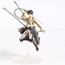 Figma Attack on Titan Eren Jaeger / Mikasa Ackerman / Levi Ackerman / PVC Action Figure Model Toy Figuirne
