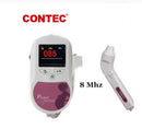 CONTEC Fetal Doppler  Heart Beat Monitor Backlight LCD Pink Colour with 2Mhz 3mhz 8Mhz Probe Baby Heart Beat Monitor Probe