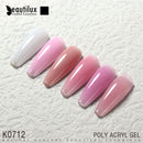 Beautilux Poly Acryl Gel Kit 15gx6pcs extensión rápida mejora de uñas semipermanente uñas francesas arte DIY juego de manicura de construcción