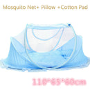 Baby Bedding Crib Netting Folding Baby Mosquito Nets Bed Mattress Pillow Three-piece Suit For 0-3 Years Old Children