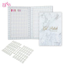 80 120 240 308 Colors PU Paper Nails Tips Card Nail Display Stand Case Model Nail Gel Polish Storage Box Nail Book Display