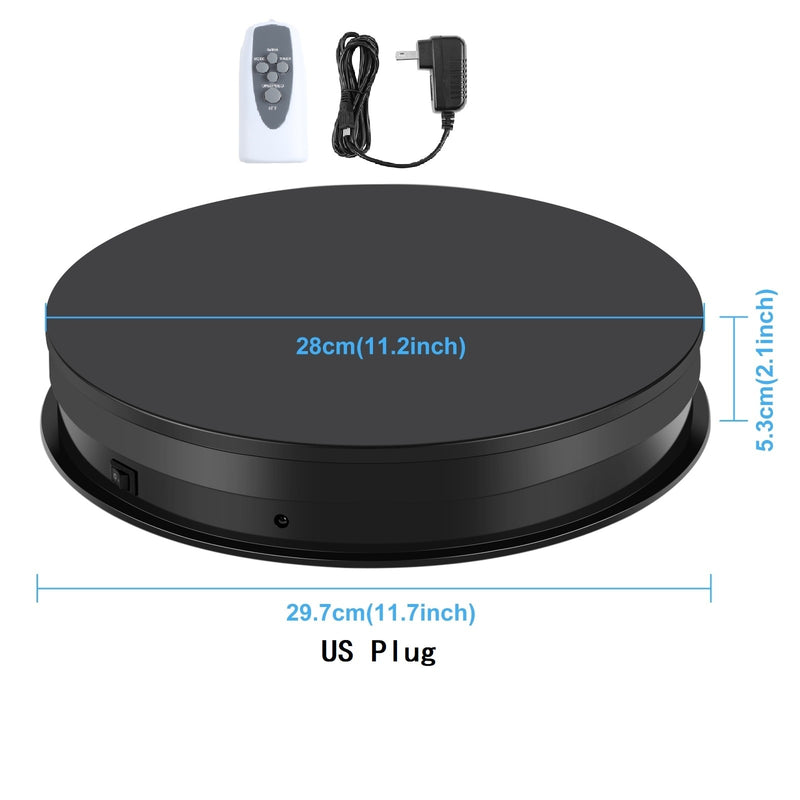 PULUZ USB Electric 360 Degree Rotating Turntable Display Stand For Photography Video Vlog Shooting Props Turntable 15 30cm