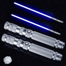 Metal Handle RGB Cosplay Double-edged Lightsaber Laser Sword 7 Colors Change LED Switchable Sound And Light For Boys Girls Gift