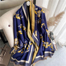 Warm Winter Scarf Cashmere Women Pashmina Design Print Shawls Wrap Female Thick Blanket Soft Bufanda Stoles 2022 Fashion