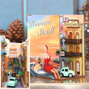 Cutebee DIY Book Nook Miniatures Shelf Insert Bookend Dollhouse Model Roombox Building Kit Wooden Bookshelf Toys Gifts 3D House