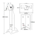 CCTV Bracket Camera Cylindrical Pole Hoop Bracket Right angle Outer Wall Corner Bracket Mounting Support Stands Holder Aluminum