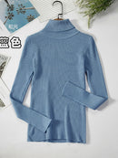2022 Basic Turtleneck Women Sweaters Autumn Winter Thick Warm Pullover Slim Tops Ribbed Knitted Sweater Jumper Soft Pull Female