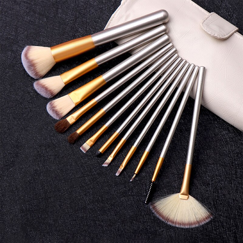 Kaizm 24Pcs Makeup Brushes Sets Beauty Tools Cosmetics Blending EyeShadow Lip Powder Foundation Make-up Brush Tool Kit With Bags