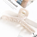 Fashion Leopard Print Hair Claws Geometric Hair Clamp Grab Hair Styling Hair Clips for Women Girls Hairpin Hair Accessories