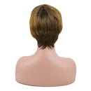 Amir Synthetic Brown Wig Short blonde Wigs Natural Wave Haircut Puffy Straight Hair Wigs for American Africa Women