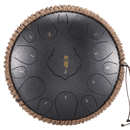 Steel Tongue Drum 13 Inch 15 Tones D Key Tank Drum Tamborine Yoga Meditation Percuss Music Instrument Children&