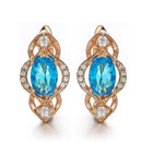 4 Farbe Edle Natürliche Zirkon Blume Ohrstecker Rot Grün Farbe Hochwertige Ohrringe Für Frau Ästhetisches Luxus Schmuck Geschenk