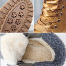 Winter Shoes Women Boots 2021 Fashion Warm Plush Ankle Boots Women Shoes Round Toe Lace-up Female Snow Boots Brand Shoes Woman