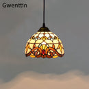 Vintage Tiffany Pendelleuchten Mittelmeer Barock Buntglas Hängelampe Led Küchenleuchten Home Loft Decor