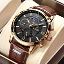 2022 Men's Watches LIGE Top Brand Luxury Men Wrist Watch Men Leather Quartz Watch Sports Waterproof Male Clock Relogio Masculino