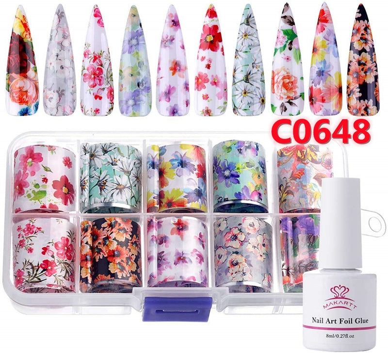 Makartt Nail Art Foil Glue Gel for Foil Stickers Nail Transfer Tips Manicure Art DIY 15ML 1 Bottles Nail Curing Lamp Required