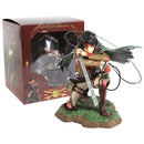 Figma Attack on Titan Eren Jaeger / Mikasa Ackerman / Levi Ackerman / PVC Action Figure Model Toy Figuirne