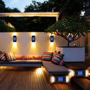 4 PACK Solar LED Light Outdoor Waterproof Garden Light Solar Powered Sconces Wall Lamps LED Garden Lights Outdoor Solar Lamp
