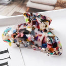 Fashion Leopard Print Hair Claws Geometric Hair Clamp Grab Hair Styling Hair Clips for Women Girls Hairpin Hair Accessories