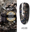 ROSALIND Gel Nail Polish Set Shiny Platinum Nails Art For Manicure Nail Gel Lak UV Colors Top Base Coat Primer Hybrid Varnishes