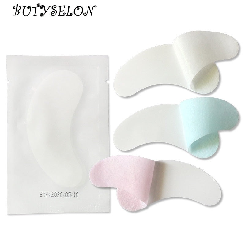 50/100/200 Pairs Under Eye Pads New Design Eye Gel Patches Lint Free Eyelash Pad for Lash Extensions Beauty Eyes Makeup Tools