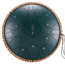Steel Tongue Drum 13 Inch 15 Tones D Key Tank Drum Tamborine Yoga Meditation Percuss Music Instrument Children&