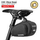 ROCKBROS Rainproof Bicycle Bag Shockproof Bike Saddle Bag For Refletive Rear Large Capatity Seatpost MTB Bike Bag Accessories