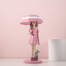 Moderne Mode-Ballon-Mädchen-Figuren, süße rosa Mädchen für Raumdekoration, schickes unverwechselbares Geburtstagsgeschenk für Mädchen, Inneneinrichtung