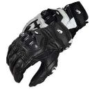 Herren Damen 4 Season Driving Supertech Schwarz/Weiß Motorrad Lederhandschuhe Rennhandschuh Motorrad Rindsleder Rennrad Ritter