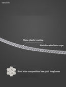 Tendedero oculto Agujero de balcón Perforado Contracción Alambre de acero Colgando Perchero Interior Manta solar extensible