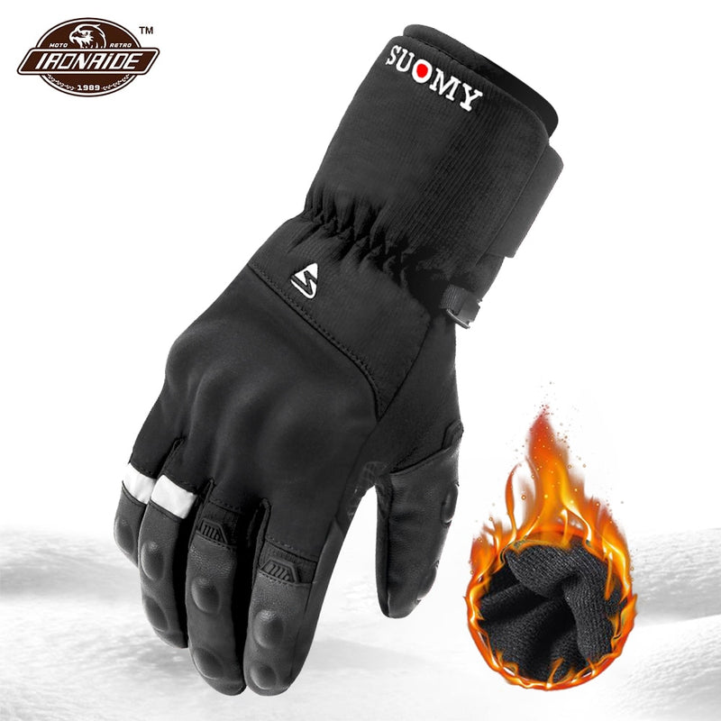 Winter-Motorradhandschuhe Wasserdichte Moto Motocross-Handschuhe Winddichte Moto-Handschuhe Touchscreen Motorradfahren Guantes