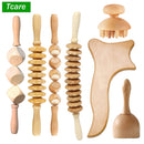 Tcare 7 Teile / satz Holz Therapie Massage Gua Sha Werkzeuge, Maderoterapia Colombiana, Lymphdrainage Massagegerät Roller Therapieschale Neu