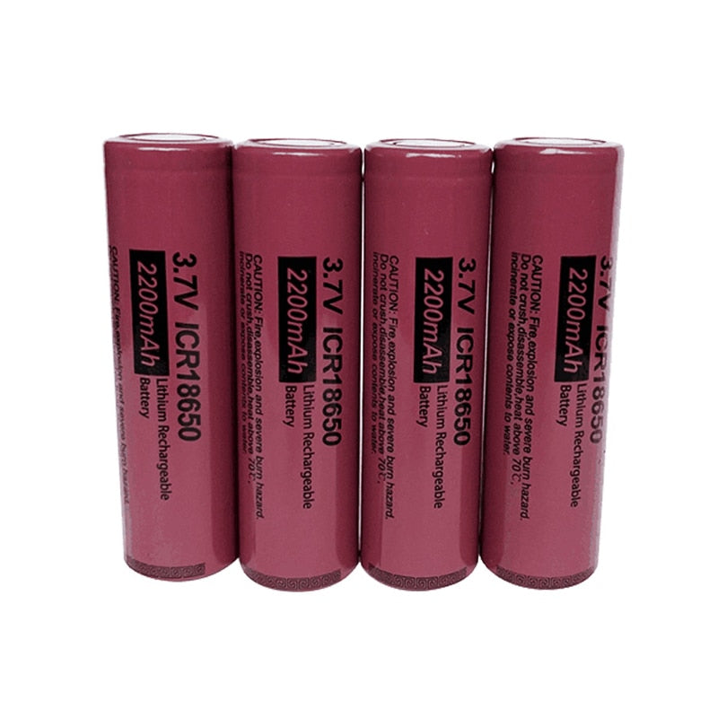 PKCELL Brand li-ion 18650 battery 3.7 v 2200 mAh ICR18650 Lithium Rechargeable Batteries For flashlight 18650 Battery DIY Pack