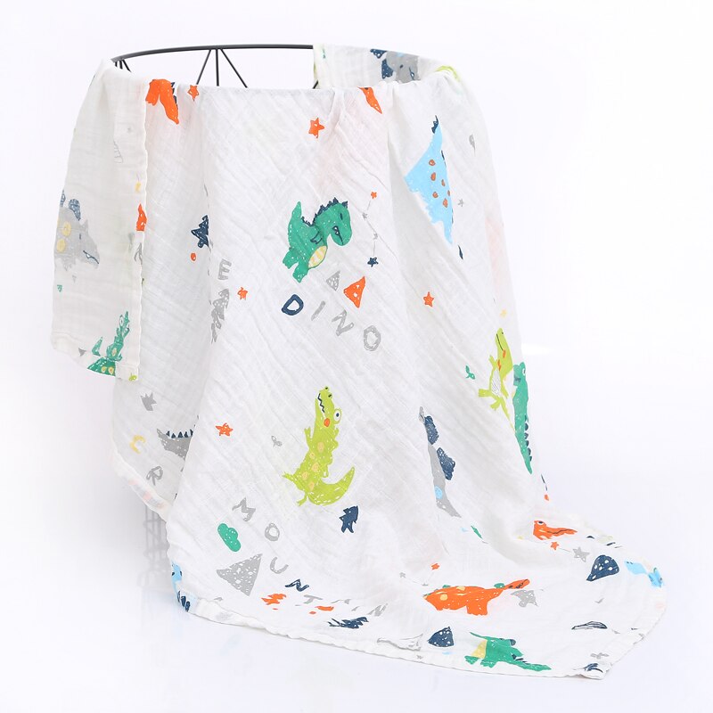 120cm*110cm 2 Layer Muslin Blanket Gauze Bamboo Baby Swaddle Blankets Newborn Baby Muslin Battaniye