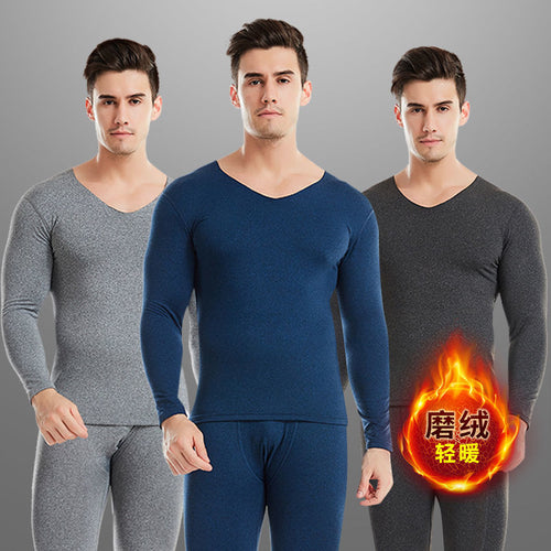 Nicht abfärbende Thermo-Herrenunterwäsche für Wintermänner, kationischer, hautfreundlicher, bequemer, schnell erwärmender Long Johns-Anzug