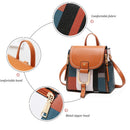 KM Fashion Mini Rucksack Damen Soft Touch Multifunktions Kleiner Rucksack Damen Leder Umhängetasche Umhängetasche Mädchen Geldbörsen