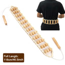 HEAATHH Wood Back Massage Roller Rope, Wood Therapy Cellulite Massage Tools, Self Massage Tools for Neck Leg Back Pain Relief