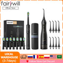 Irrigador Oral portátil Fairywill, USB, 300ml, recargable, irrigador Dental, limpiador de dientes, 3 modos para adultos