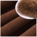 Abrigo De lana 2020 para mujer, Pied De Poule, cuello De piel De zorro Natural, mezclas De lana De Cachemira, prendas De vestir exteriores largas, ropa De calle para mujer