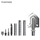 Pala multifunción táctica militar, herramientas para pepitas de exterior, pala plegable de supervivencia para acampar, herramienta para equipo de coche, pala de nieve