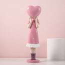Moderne Mode-Ballon-Mädchen-Figuren, süße rosa Mädchen für Raumdekoration, schickes unverwechselbares Geburtstagsgeschenk für Mädchen, Inneneinrichtung
