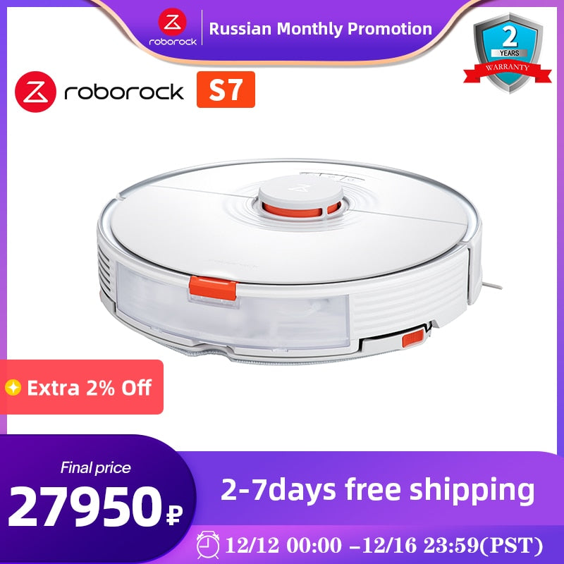 Roborock S7 Robot Vacuum Cleaner For Home Laser Navigation sonic Robot Vacuums