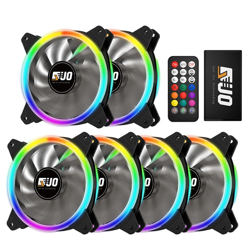 PC-Gehäuselüfter RGB 120 mm AURA SYNC 5 V/3-polig Leiser CPU-Kühler-Sets Lüfter 6-poliger CPU-Kühler Passen Sie Lüfterfarbe und -geschwindigkeit an