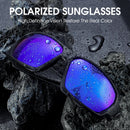 WEST BIKING Radsportbrille Herren Damen polarisiert UV 400 Brille Fahrradbrille Outdoor Sport Sonnenbrille Schutzbrille Fahrradbrille