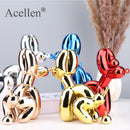 Squat Balloon Dog Statue Resin Sculpture Home Decor Modern Nordic Home Decoration Accessories for Living Room Animal Figures