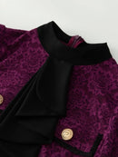 Seasixiang Fashion Designer Spring Summer Lace Pencil Dress Women Stand Collar Long Sleeve Hollow Out Elegant Party Dresses